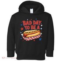 Bad Day To Be A Hot Dog BBQ Grilling Funny Toddler Hoodie thumb 0