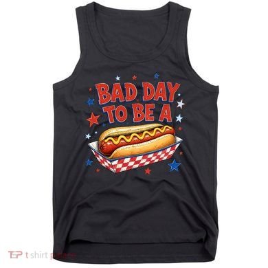 Bad Day To Be A Hot Dog BBQ Grilling Funny Tank Top