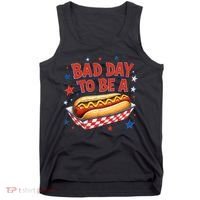 Bad Day To Be A Hot Dog BBQ Grilling Funny Tank Top thumb 0