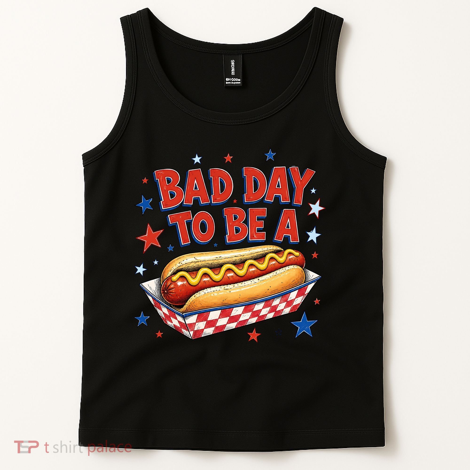 Bad Day To Be A Hot Dog BBQ Grilling Funny Tank Top