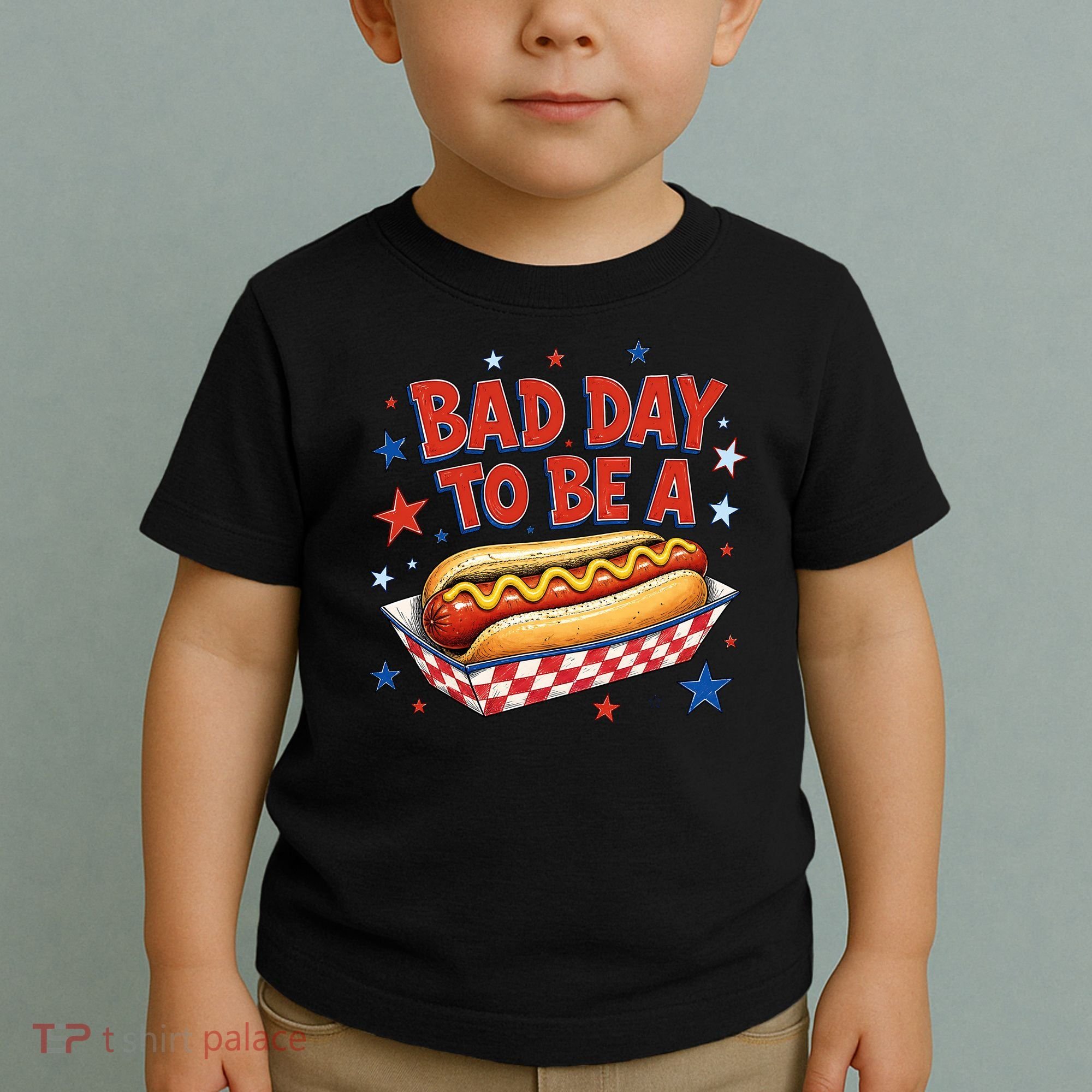 Bad Day To Be A Hot Dog BBQ Grilling Funny Toddler T-Shirt