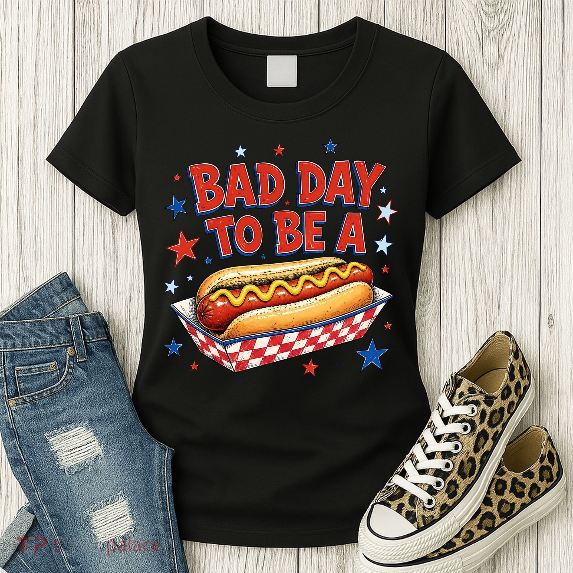 Bad Day To Be A Hot Dog BBQ Grilling Funny Women's T-Shirt