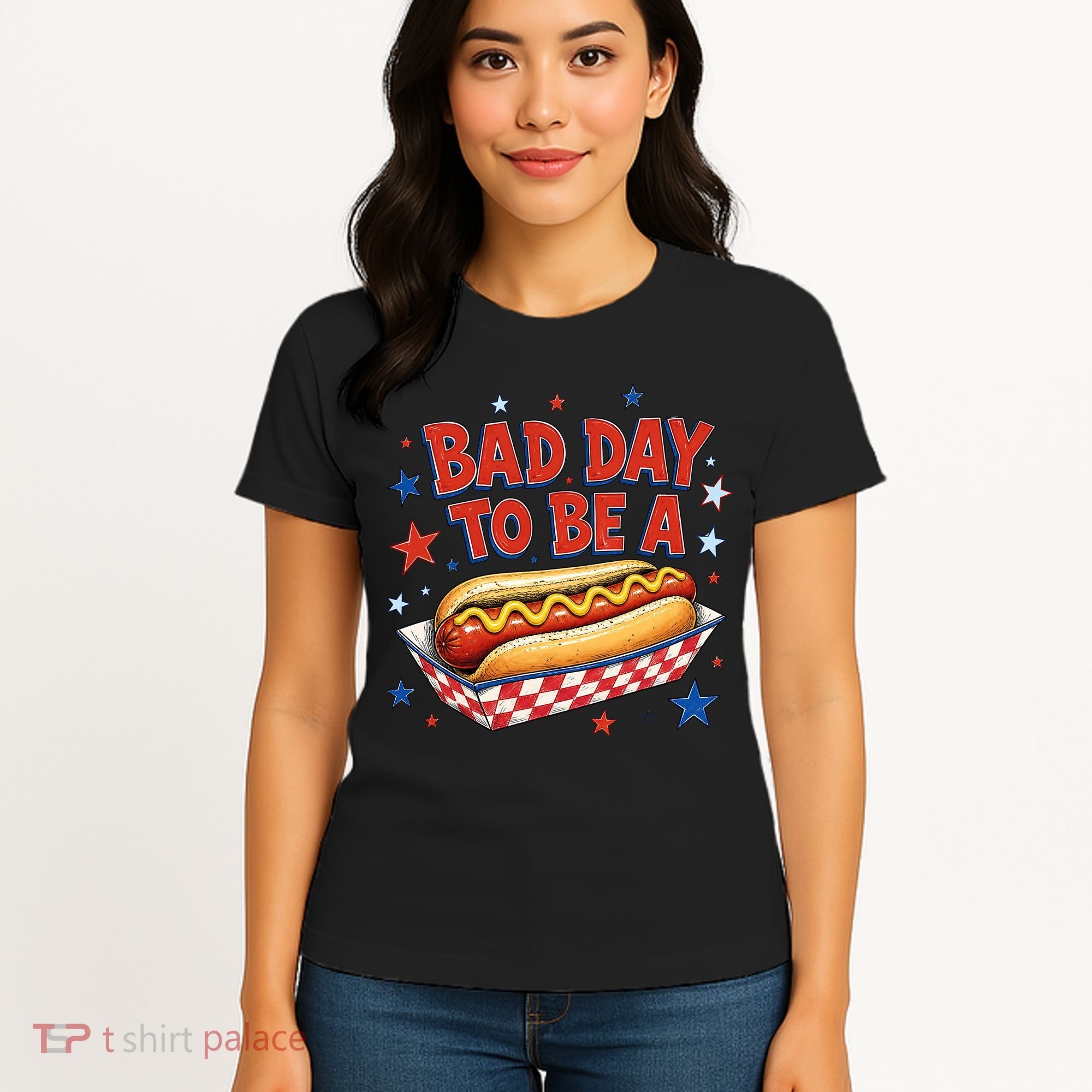 Bad Day To Be A Hot Dog BBQ Grilling Funny Women's T-Shirt