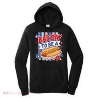 Bad Day To Be A Hot Dog Funny Hotdog Meme Women's Hoodie thumb 0