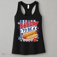 Bad Day To Be A Hot Dog Funny Hotdog Meme Women's Tank Top thumb 3