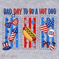 Bad Day To Be A Hot Dog July 4th Funny Women's Sweatshirt thumb 2