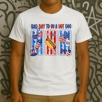 Bad Day To Be A Hot Dog July 4th Funny T-Shirt thumb 3