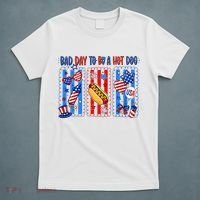 Bad Day To Be A Hot Dog July 4th Funny T-Shirt thumb 5