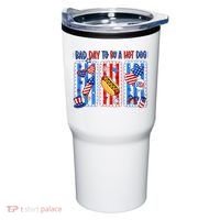 Bad Day To Be A Hot Dog July 4th Funny Tumbler thumb 0