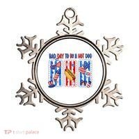 Bad Day To Be A Hot Dog July 4th Funny Ornament thumb 0