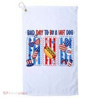 Bad Day To Be A Hot Dog July 4th Funny Golf Towel thumb 0