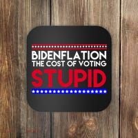 Bidenflation Definition The Cost Of Voting Stupid Anti Biden Coaster thumb 0