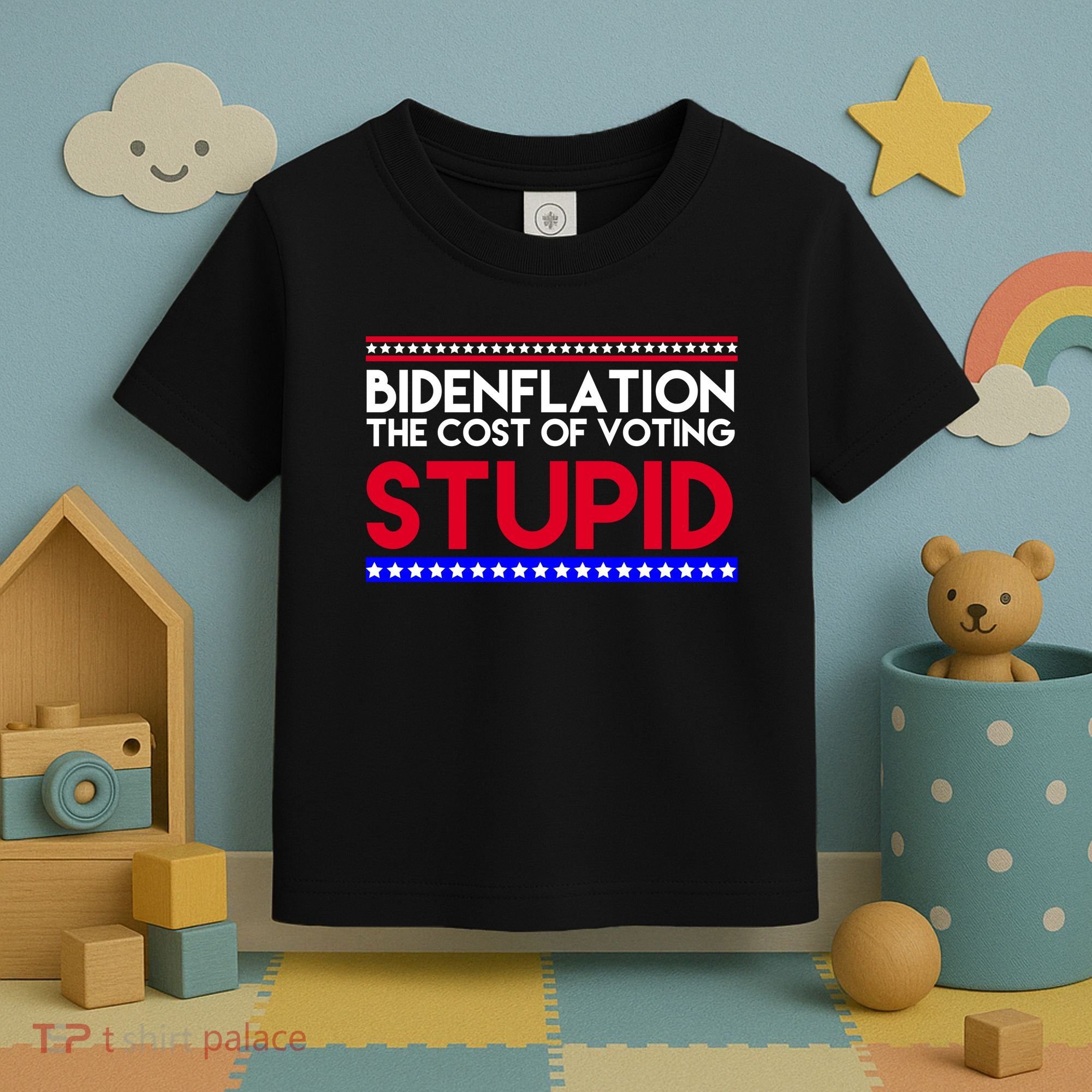 Bidenflation Definition The Cost Of Voting Stupid Anti Biden Toddler T-Shirt