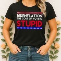 Bidenflation Definition The Cost Of Voting Stupid Anti Biden Women's T-Shirt thumb 2
