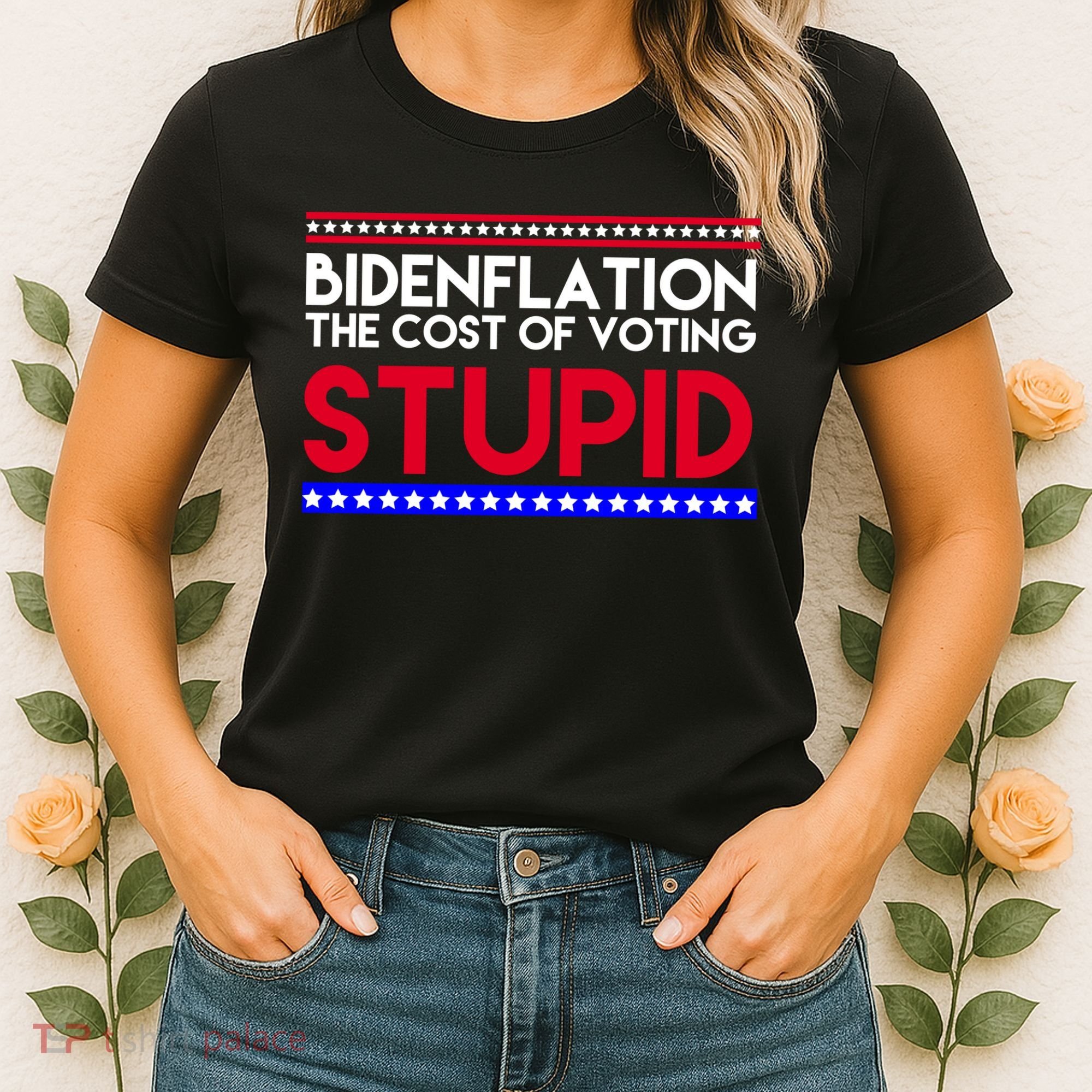 Bidenflation Definition The Cost Of Voting Stupid Anti Biden Women's T-Shirt