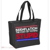 Bidenflation Definition The Cost Of Voting Stupid Anti Biden Tote Bag thumb 2