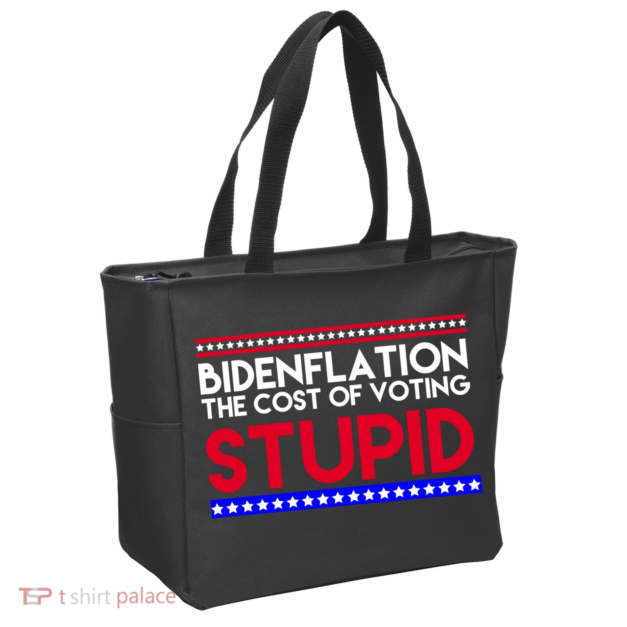Bidenflation Definition The Cost Of Voting Stupid Anti Biden Tote Bag