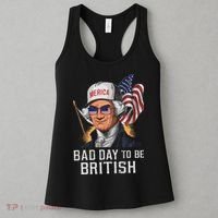 Bad Day To Be British Patriotic George Washington Women's Tank Top thumb 3