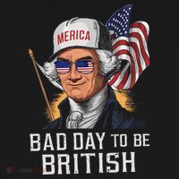 Bad Day To Be British Patriotic George Washington Visor thumb 3