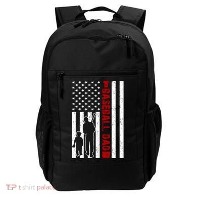 Baseball Dad USA FLag Backpack