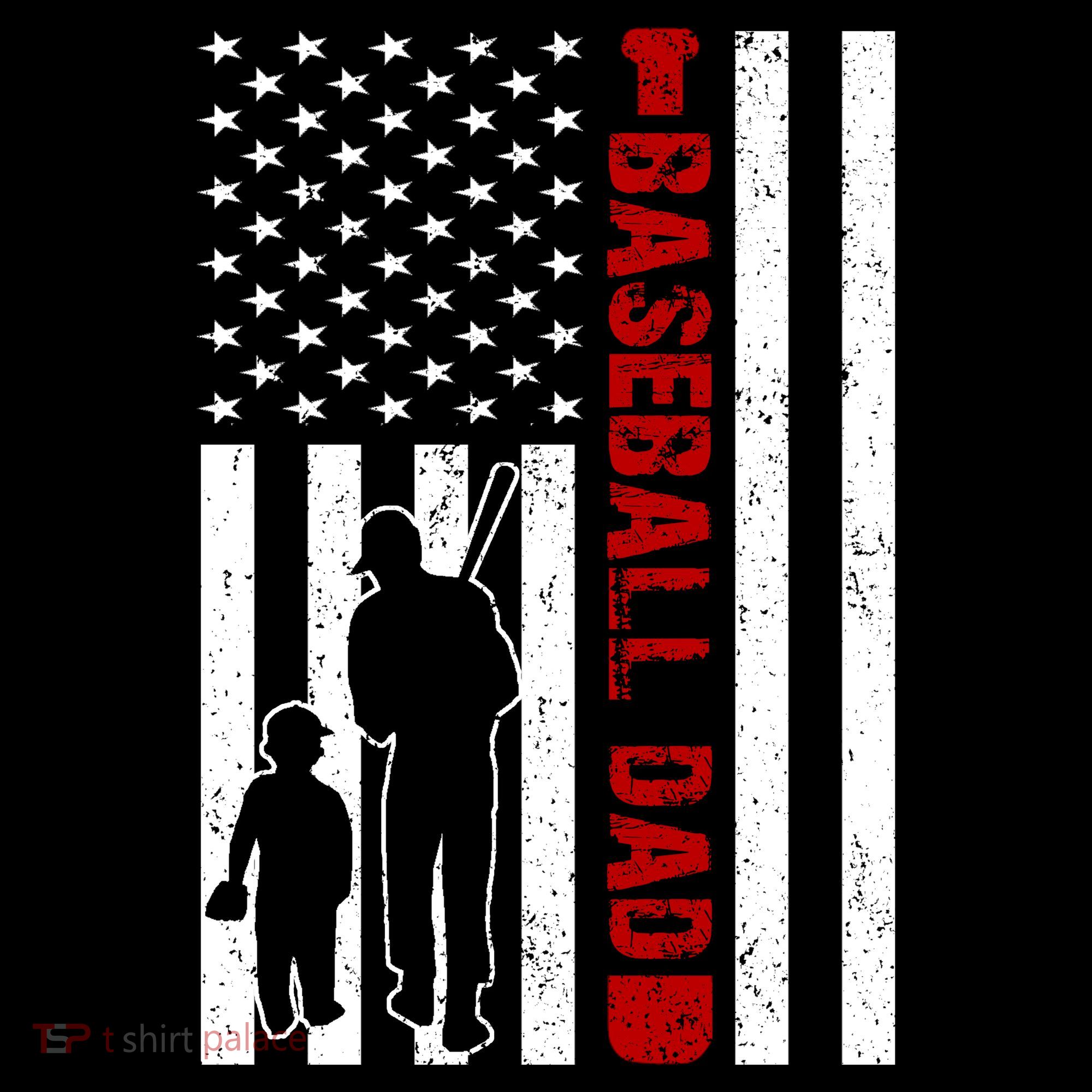 Baseball Dad USA FLag Coaster