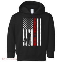 Baseball Dad USA FLag Toddler Hoodie thumb 0