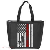 Baseball Dad USA FLag Tote Bag thumb 0