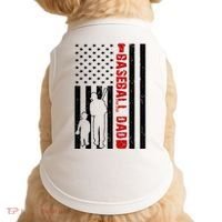 Baseball Dad USA FLag Doggie Tank thumb 0