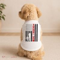 Baseball Dad USA FLag Doggie Tank thumb 2