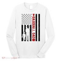 Baseball Dad USA FLag Long Sleeve Shirt thumb 0