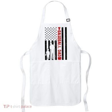 Baseball Dad USA FLag Apron