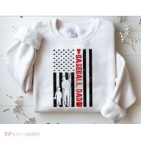 Baseball Dad USA FLag Sweatshirt thumb 2