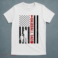 Baseball Dad USA FLag T-Shirt thumb 5