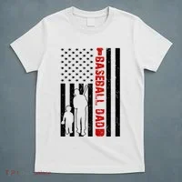 Baseball Dad USA FLag T-Shirt thumb 5