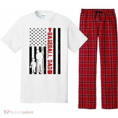 Baseball Dad USA FLag Pajama Set