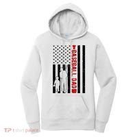 Baseball Dad USA FLag Women's Hoodie thumb 0