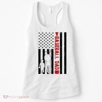 Baseball Dad USA FLag Women's Tank Top thumb 0