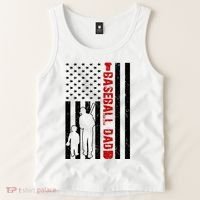 Baseball Dad USA FLag Tank Top thumb 2
