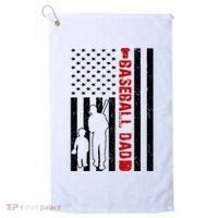 Baseball Dad USA FLag Golf Towel thumb 0