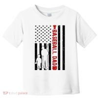 Baseball Dad USA FLag Toddler T-Shirt thumb 0