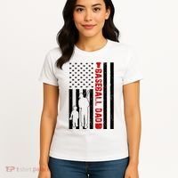 Baseball Dad USA FLag Women's T-Shirt thumb 4