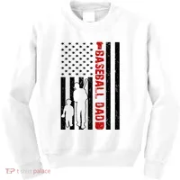 Baseball Dad USA FLag Kids Sweatshirt thumb 0