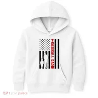Baseball Dad USA FLag Kids Hoodie thumb 0