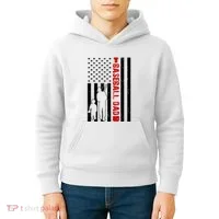 Baseball Dad USA FLag Kids Hoodie thumb 4