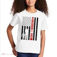 Baseball Dad USA FLag Kids T-Shirt thumb 2