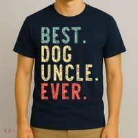 Best Dog Uncle Ever Cool Funny Vintage T-Shirt thumb 3