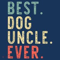 Best Dog Uncle Ever Cool Funny Vintage T-Shirt thumb 7