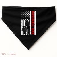 Baseball Dad USA Flag USA-Made Doggie Bandana thumb 0
