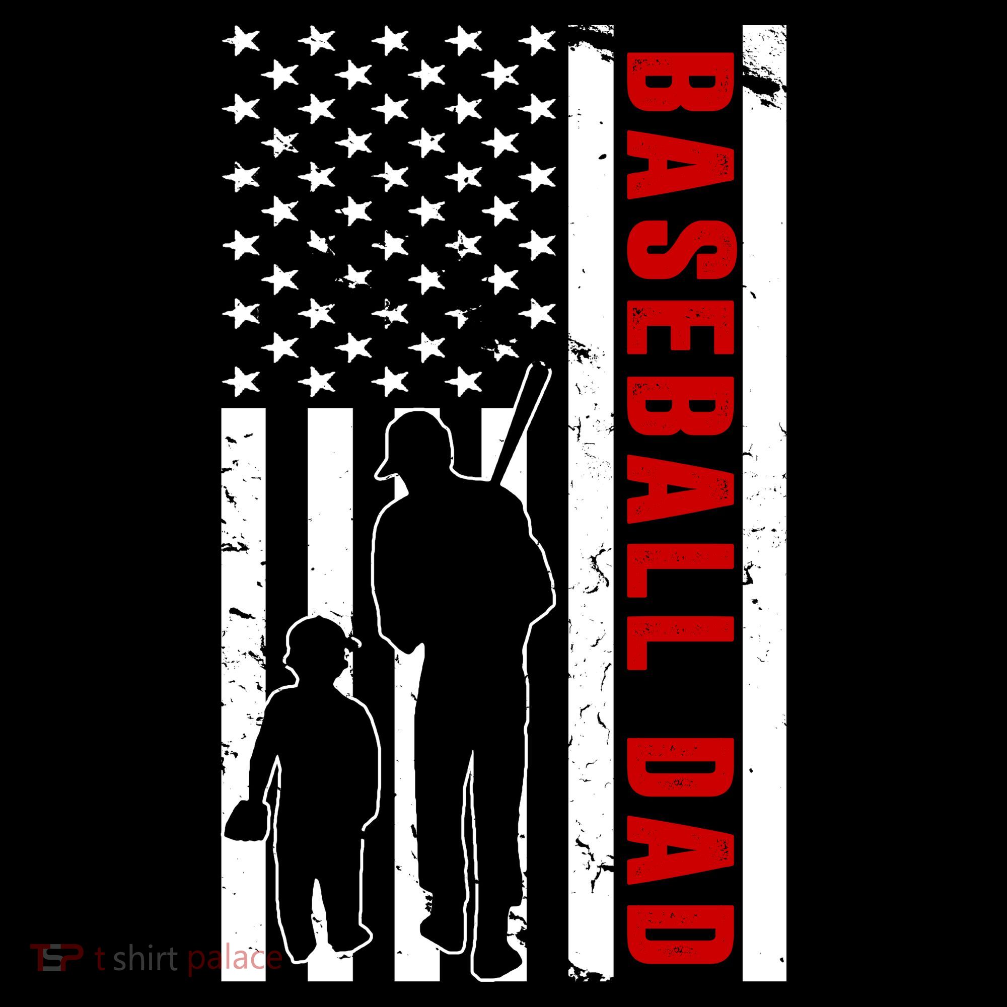 Baseball Dad USA Flag Apron
