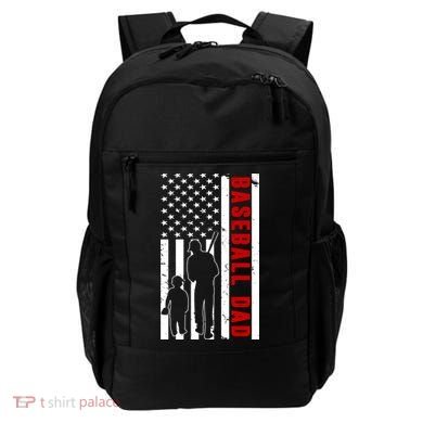 Baseball Dad USA Flag Backpack
